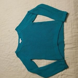 Delia's chunky knit sweater juniors emerald green sz Small